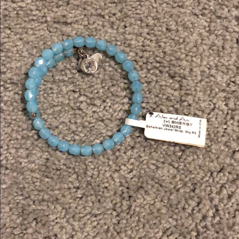 Alex and Ani Blue Beaded Bracelet